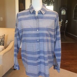 Lilli’s Closet Striped Buttondown Blouse